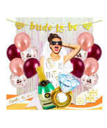 Rose Gold Bachelorette Party Decorations Bridal Shower Supplies Kit Brid... - $33.99