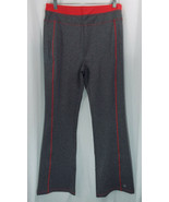 Bootcut Yoga Pants by FullBeauty SPORT in Heathered Grey Vibrant Watermelon - $16.99