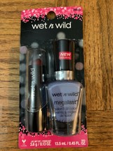 Wet N Wild Lipstick + Nail Polish Set Red/Purple - $8.70