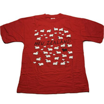 Vintage 90s Goose T Shirts New Zealand Sheep Puff Print T Shirt Size Lar... - $18.64