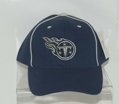 Tennessee Titans Navy Blue Silver NFL Licensed Football Ball Cap image 1