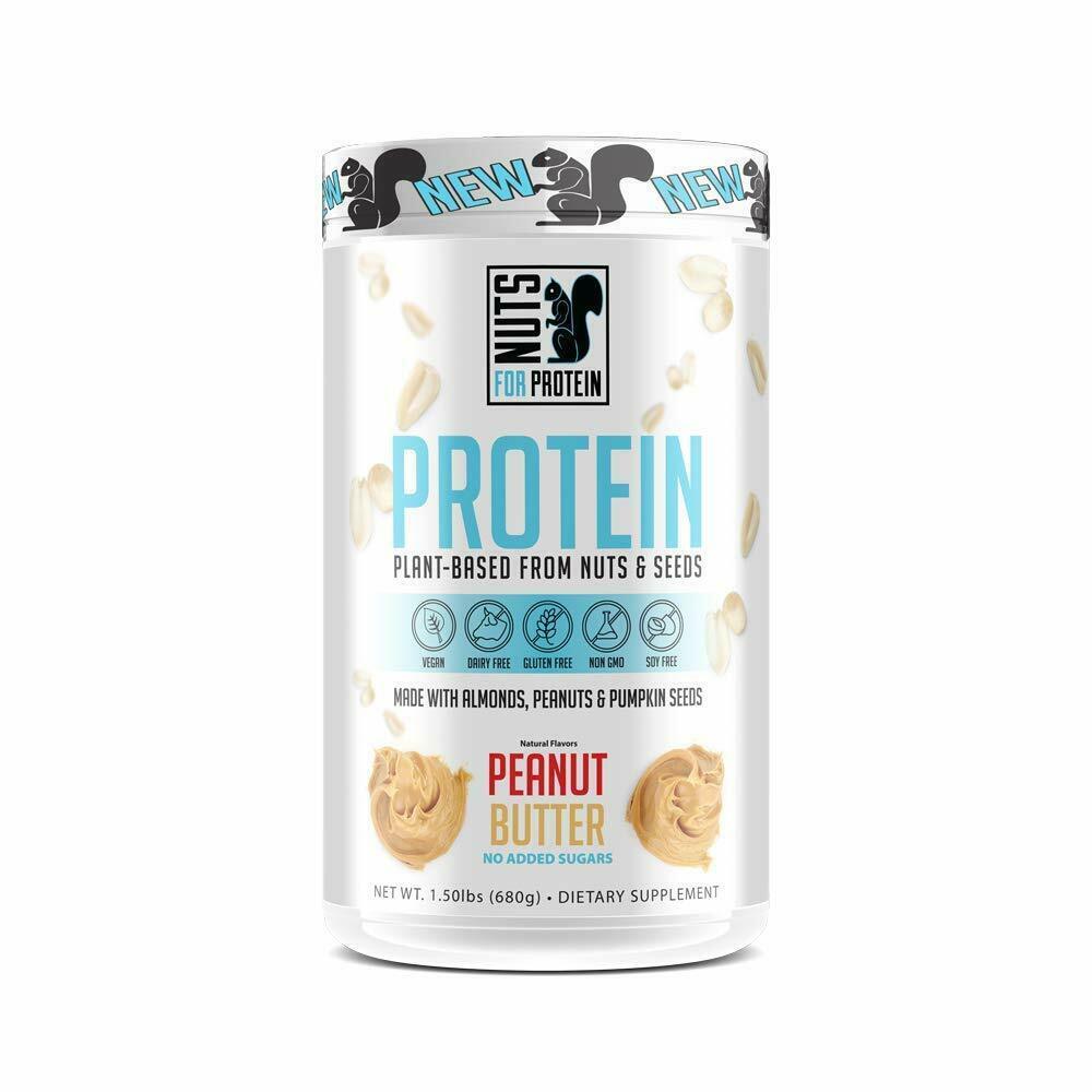 Nuts For Protein - Plant Based Protein Powder - Peanut Butter, 20 ...