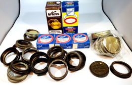 Vintage Lot Of Ball Good Luck Jar Rubbers, Kerr and Ball Mason Caps, many extras - $49.49