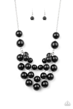 Paparazzi Miss Pop-You-Larity Black Necklace - New - $4.50