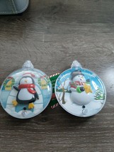 (2) Christmas House Motion Activated Ornament, Plastic. 4.5”   NWT - $22.42