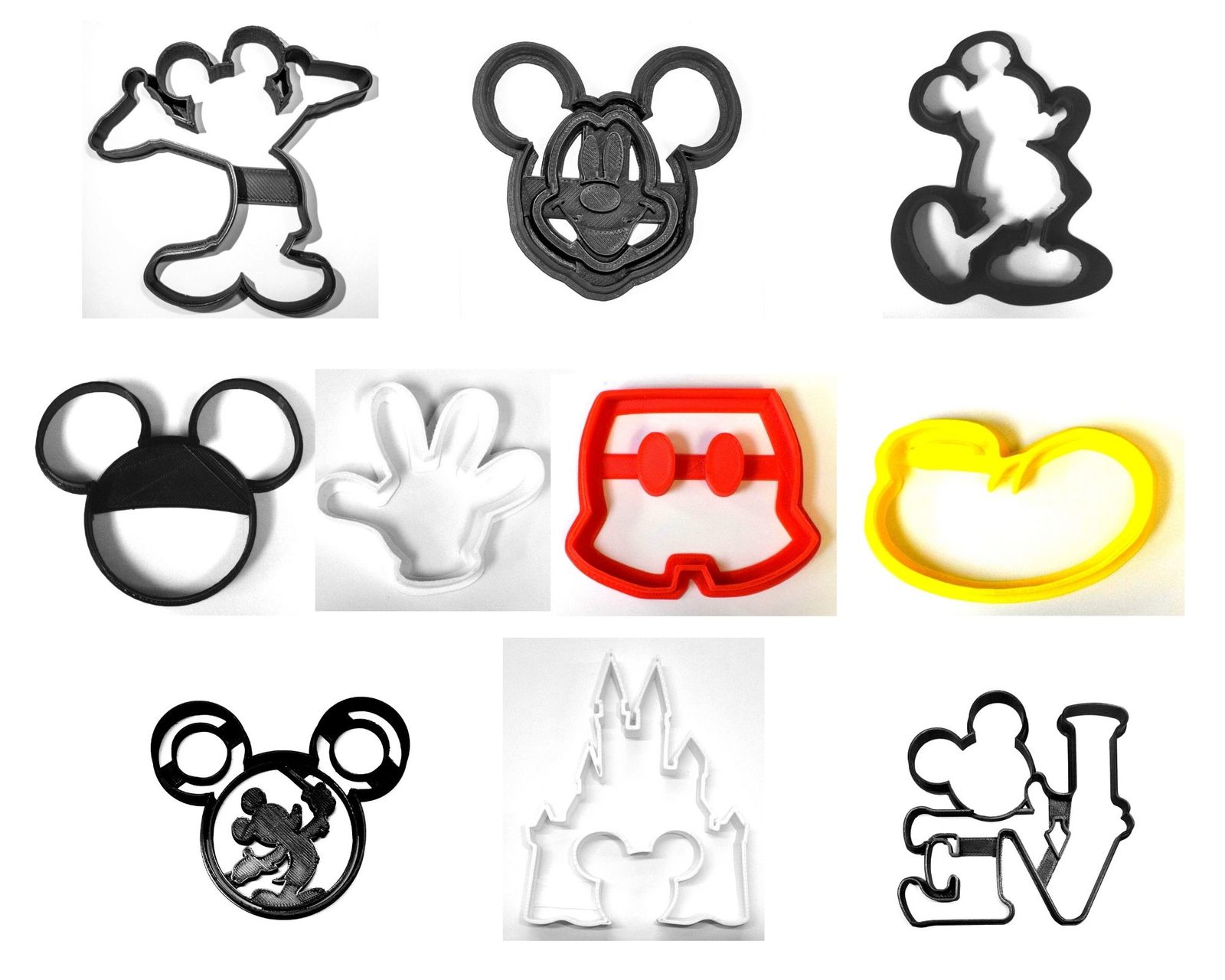 Mickey Mouse Lover Kit Cartoon Character Cookie Cutters USA PR1473