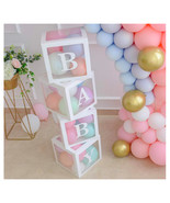 Baby Shower Boxes Party Decorations BABY Blocks Baby Shower Decorations ... - $39.99