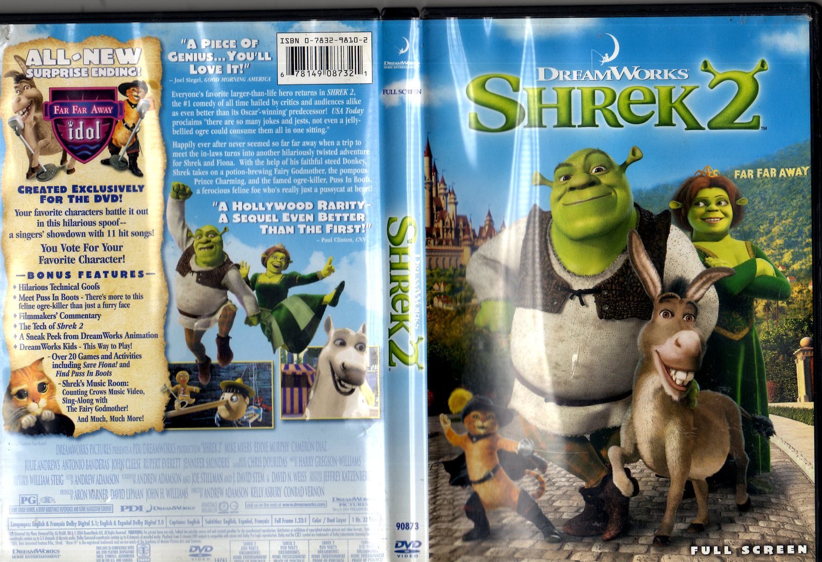 Shrek 2 -DVD case and artwork - Storage & Media Accessories