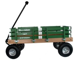 HEAVY DUTY LOADMASTER GREEN WAGON - Beach Garden Utility Cart AMISH MADE... - $389.97