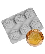 Honeycomb Mold Bee Silicone Mould 6 Mold Tray Baking Accessories Chocola... - $7.42