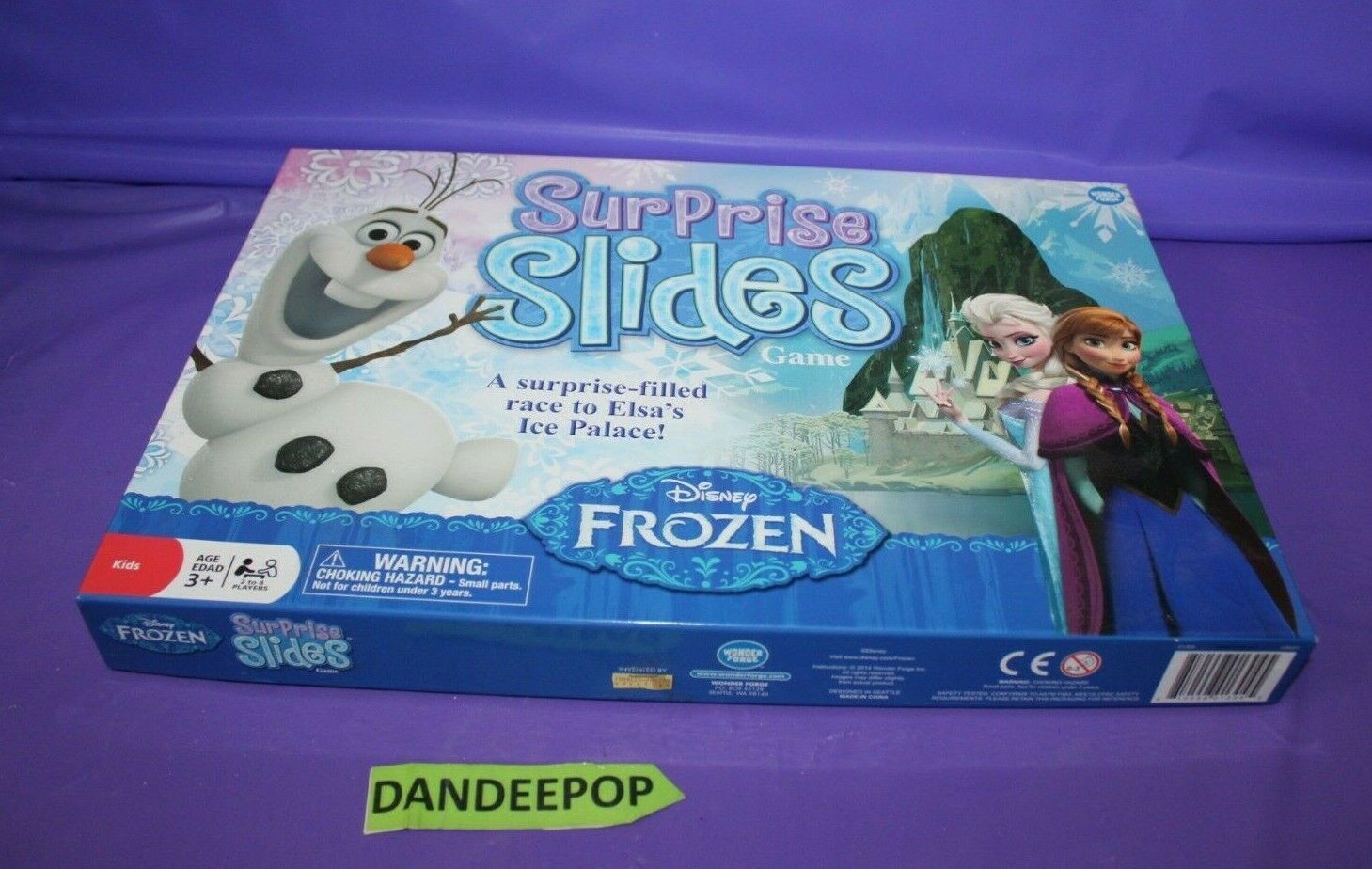 Disney Frozen Surprise Slides Board Game Toys Contemporary Manufacture