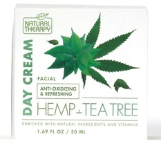 1 Count Natural Therapy 1.69 Oz Hemp & Tea Tree Oil Refreshing Facial Day Cream