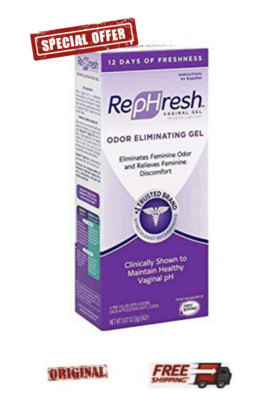 WELLCON RePHresh Vaginal Gel 4X5gr * ODOR ELIMINATING GEL * RELIEVES