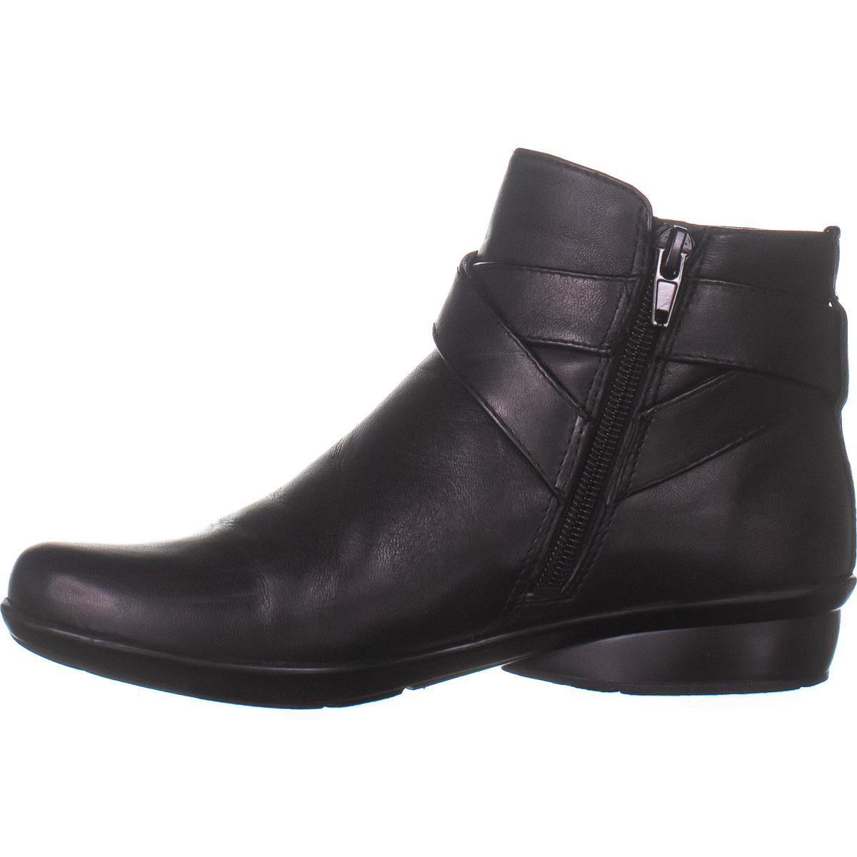 naturalizer Cassandra Ankle Boots 268, Black Leather, 5 US - Occupational