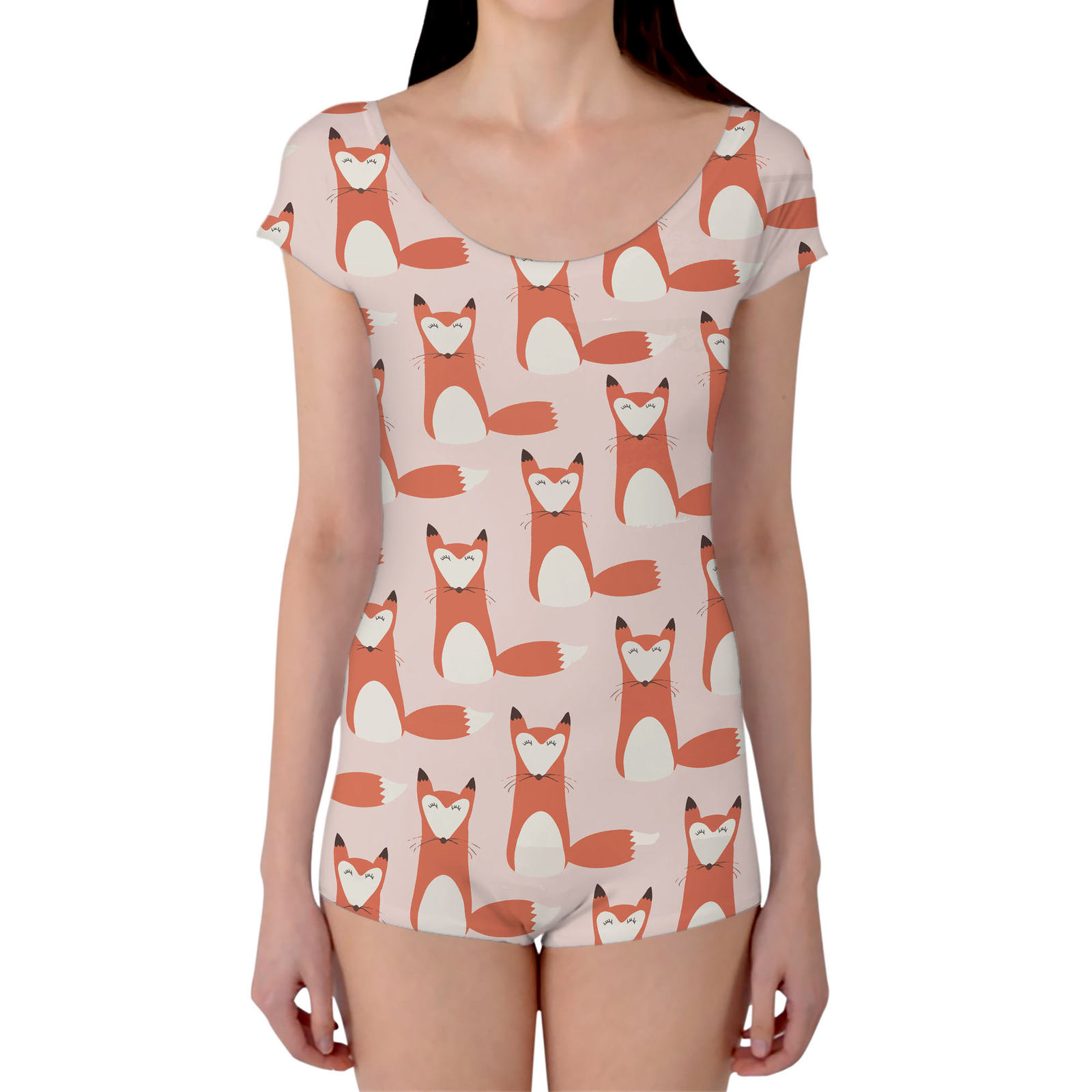 Foxy Cute Fox Boyleg Leotard Leotards & Unitards