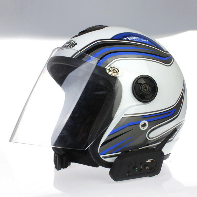 1PC BT Bluetooth Motorcycle Helmet Interphone Intercom Headset 1200M 6 Riders - Intercoms