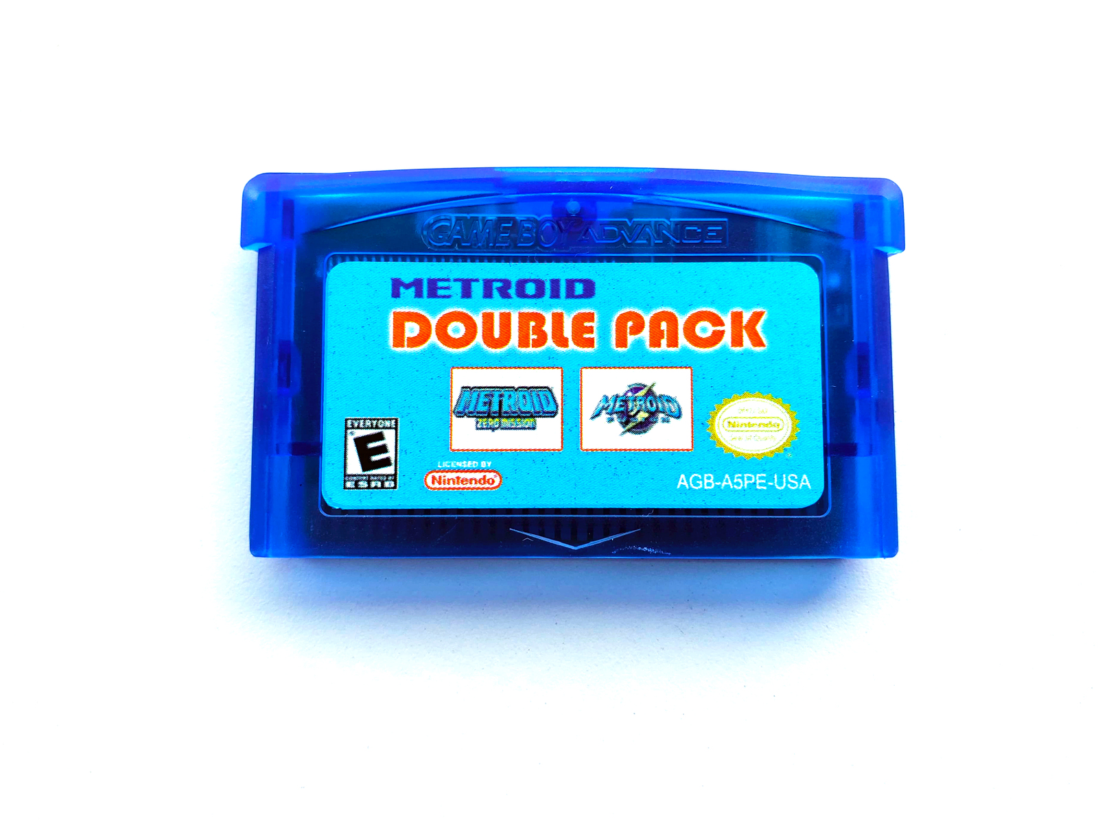Metroid Fusion & Zero Mission - Double Pack 2 in 1 - GBA Gameboy Advance Custom