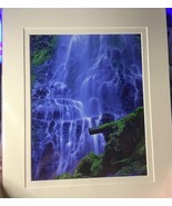 Enchanted Valley Ron Mellott matted Proxy Falls Oregon waterfall photogr... - $89.99