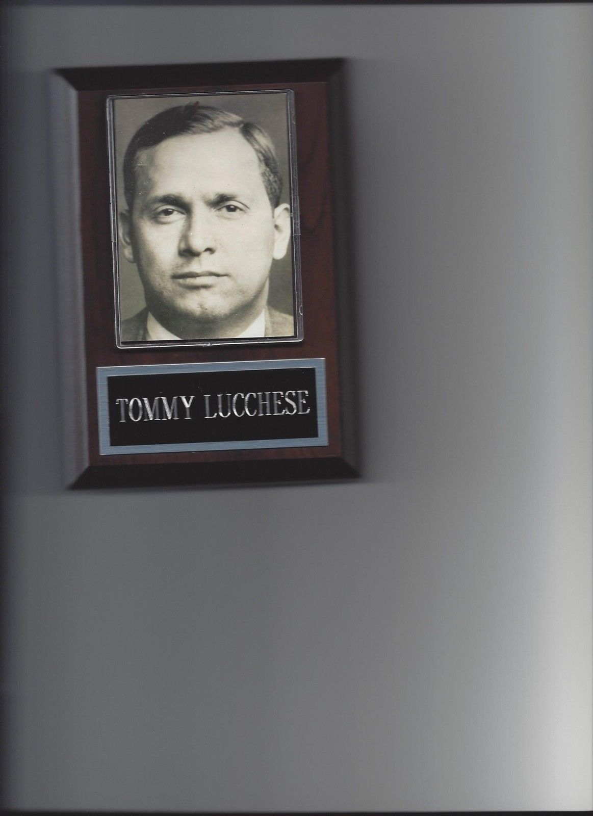 TOMMY LUCCHESE PLAQUE MAFIA ORGANIZED CRIME MOBSTER MOB Mobs