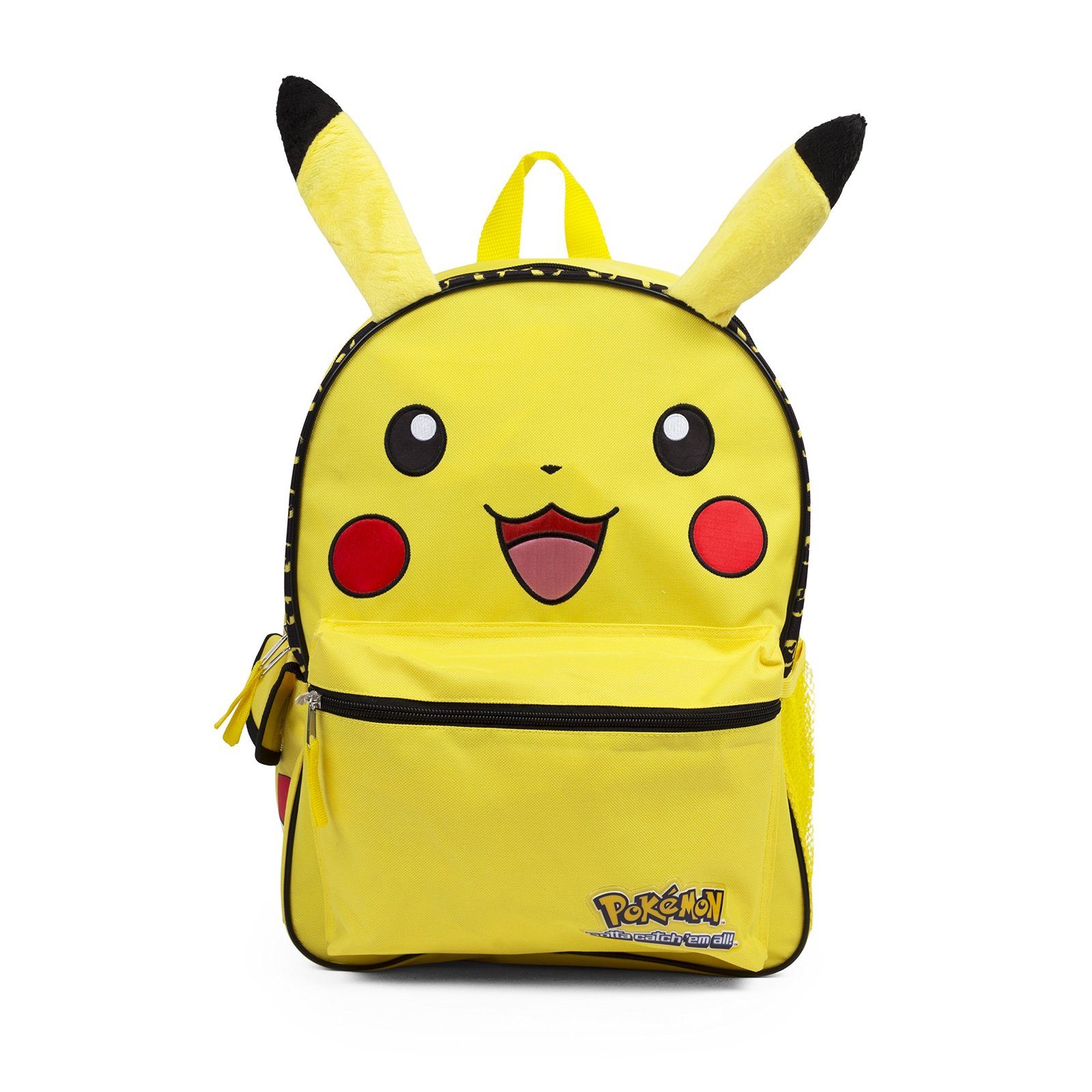 Pokemon Happy Pikachu 16" inch Yellow Backpack School Bag Backpacks