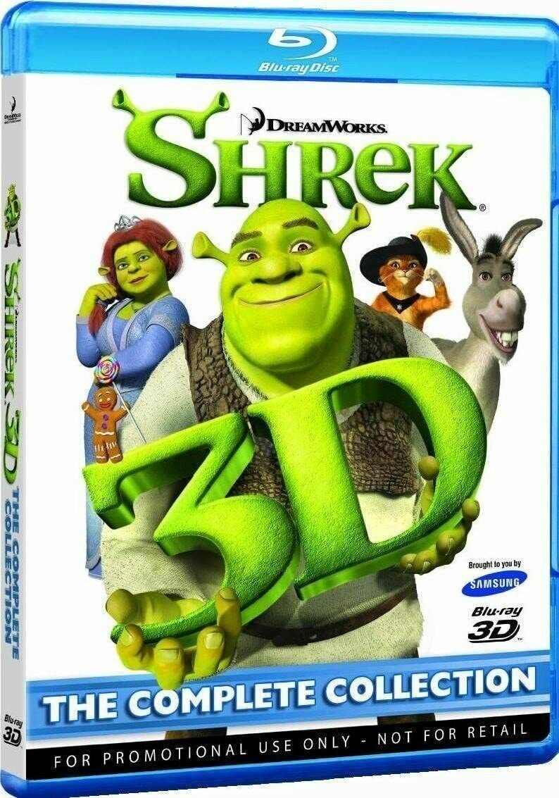 Blu-Ray - SHREK 3D Complete Collection - Promotional - Very Nice - DVD ...