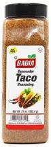 BADIA Taco Seasoning –   Large  21 oz Jar - $17.99