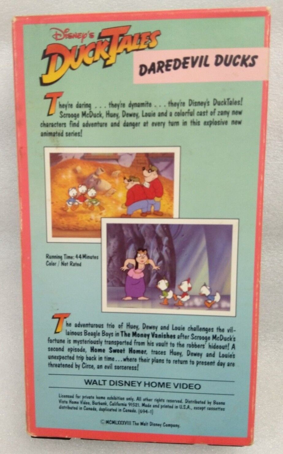 VHS Disneys Ducktales - Daredevil Ducks (VHS, 1991) - VHS Tapes