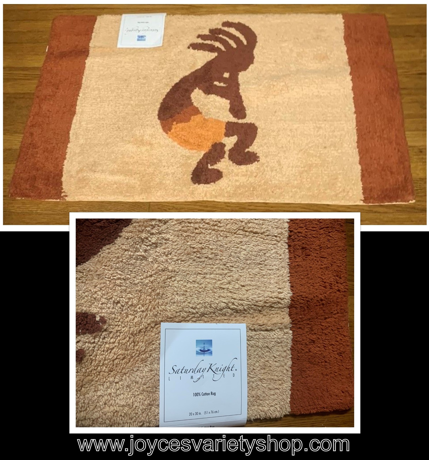 Primary image for Saturday Knight Limited Rug 100% Cotton 20" x 30" Kokopelli Dance