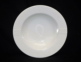 Classic Gourmet Basics by Mikasa Aft White Soup Cereal Bowl Basketweave ... - $14.84