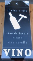 Target Wall Art - Vino - 20&quot; x 8 &quot; x 1.5&quot; - BRAND NEW - VERY CUTE WALL P... - $19.79