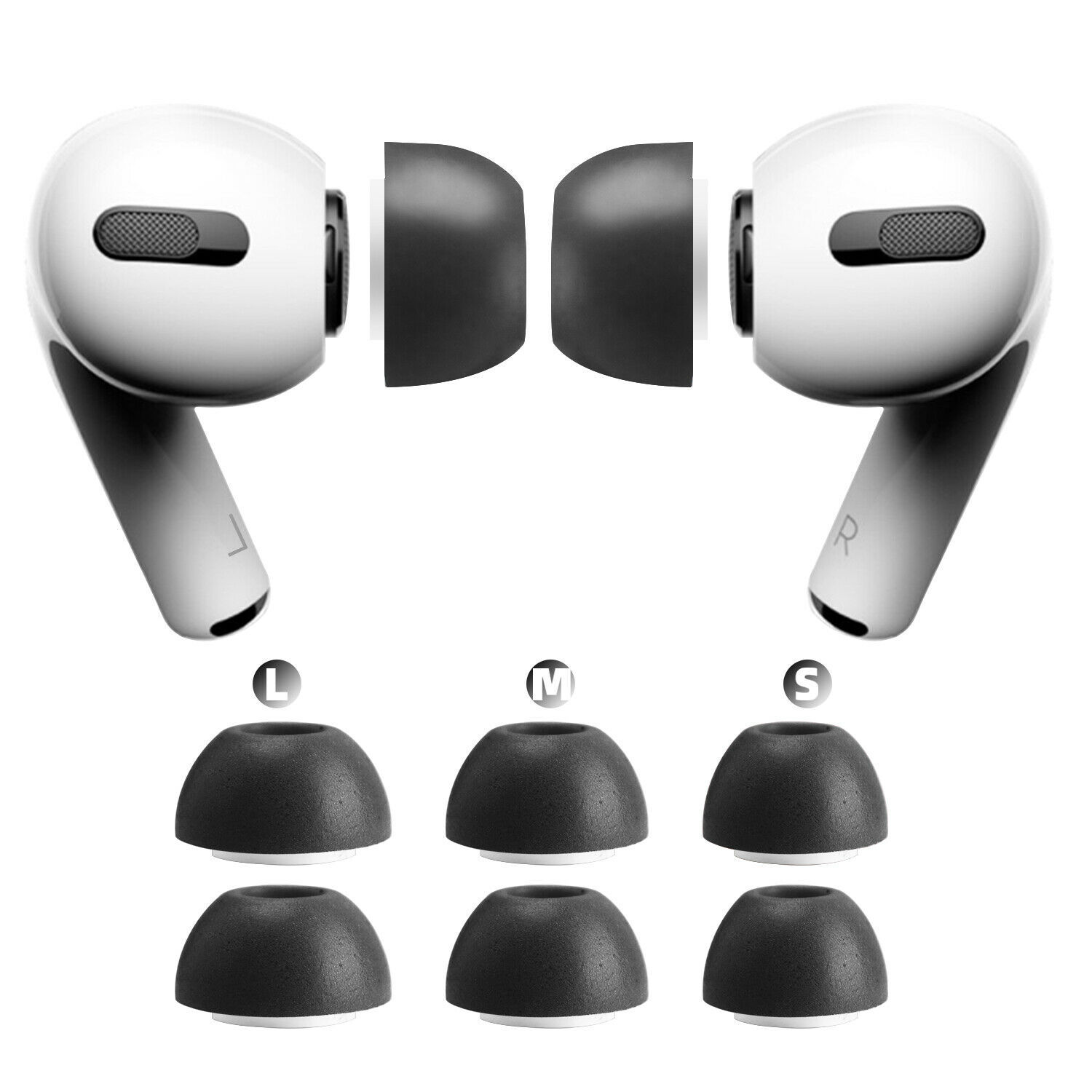 Memory Foam Replacement Ear Tips Buds For AirPods Pro 2019 Earplugs