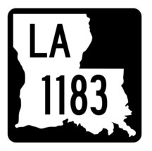 Louisiana State Highway 1183 Sticker Decal R6410 Highway Route Sign - $1.45+