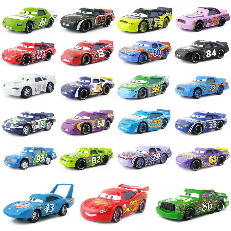 Mattel Disney Pixar Cars Racers No.4 - No.123 Toy Car 1:55 Metal Loose ...