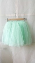 Mint Green Flower girl Tutu Skirts Girl Mini Skirts Baby Tutus- Elastic Waist image 5