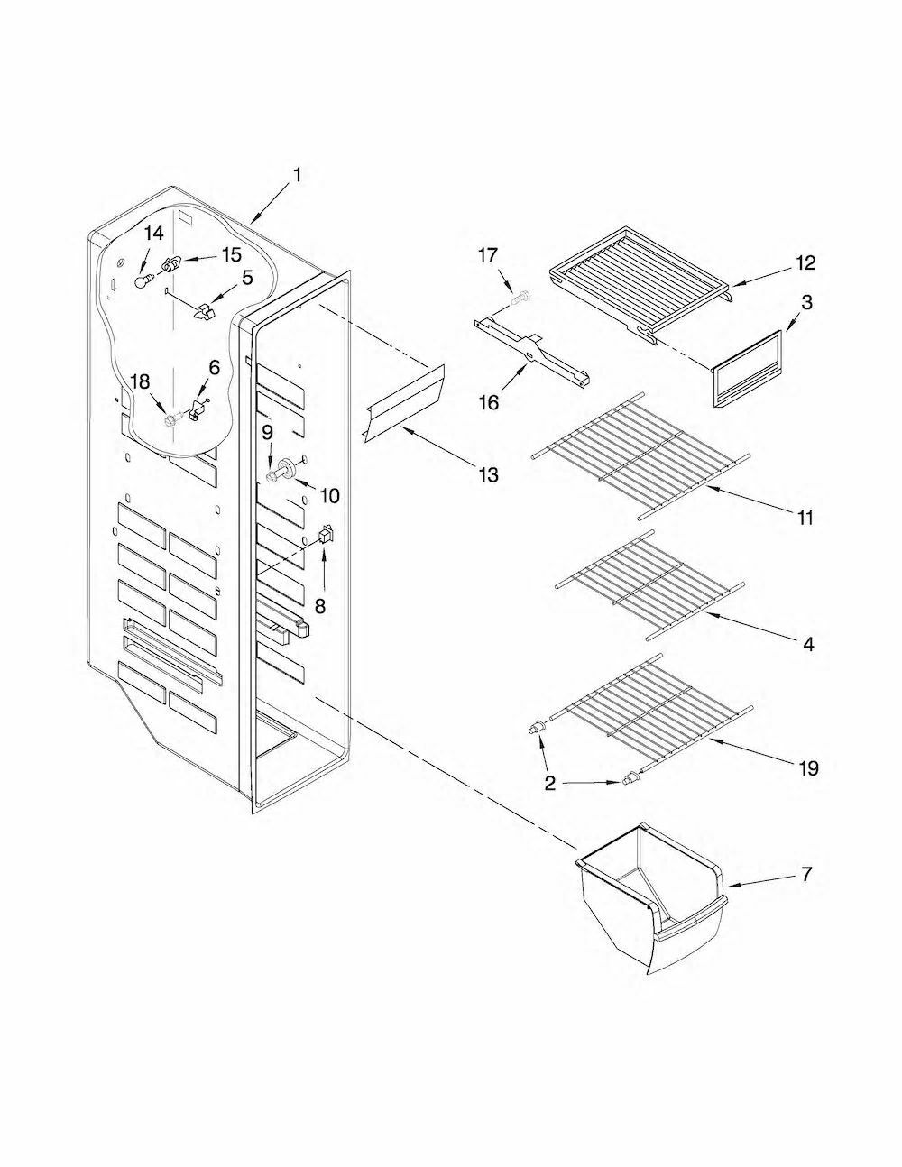 Whirlpool Refrigerator Wire Shelf Supports Set of 2 (Part W10130299