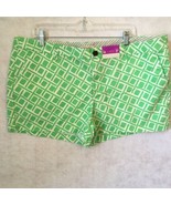 Merona Ladies Shorts Cotton NWT Mint Green &amp; White Size 18 with 3” Inseam - $14.01