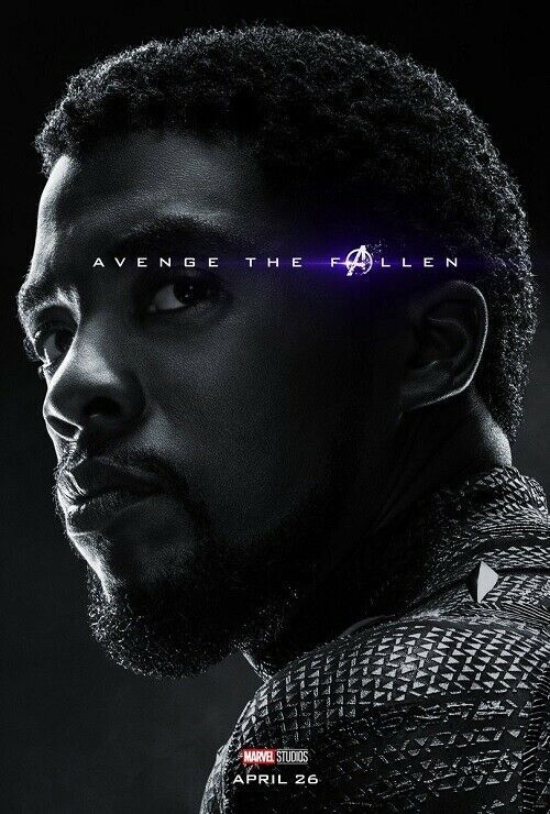 Avengers End Game Poster Black Panther Marvel Movie Print 24x36 27x40 32x48