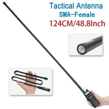 Tactical Antenna SMA-Female Dual Band VHF UHF 144/430Mhz For Baofeng UV-... - $39.59