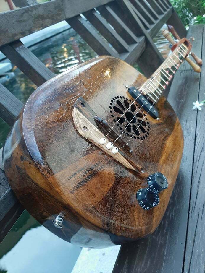 Thai Lao Phin PL026 mandolino folk acustico strumento musicale a corde