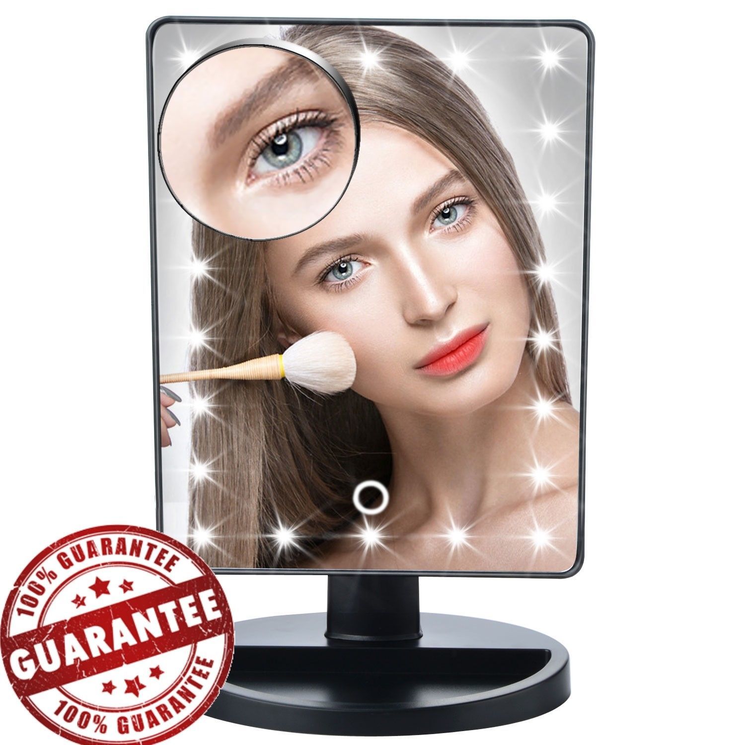 Led Vanity Lighted Makeup Mirror Dimmer And 50 Similar Items Led Vanity Lighted Makeup Mirror Dimmer Stage 10x Magnifying 180 Degree Rotation