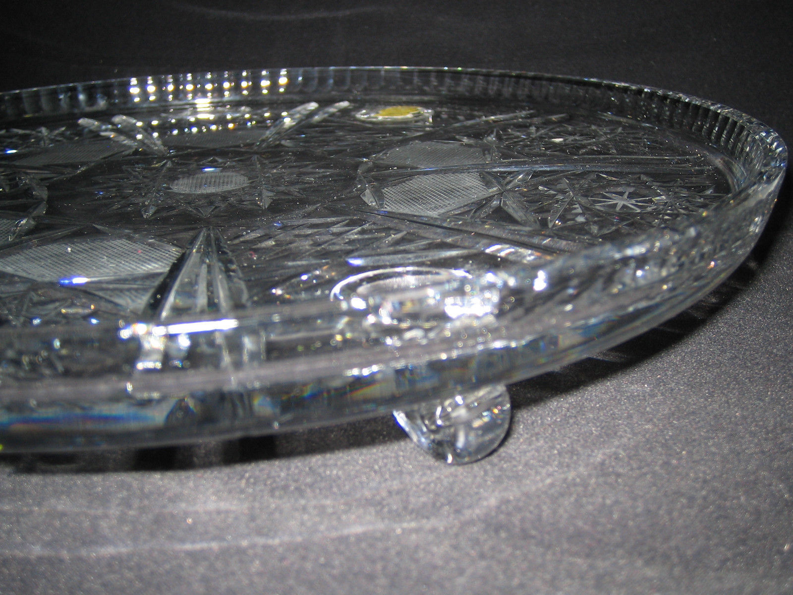 Imperlux Lead Crystal Cake Stand Plate and 50 similar items