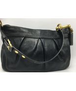 Coach 12917 Hamptons Black Pebbled Leather Hobo Shoulder Bag Purse MSRP ... - $89.97