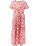Carole Hochman 100% Cotton Lounge Dress Tea Rose XS NEW A469059 - $31.66