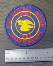 Vintage NRA 1962 National Indoor Pistol Championship Sew On Patch - $9.89