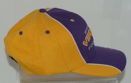 NFL Minnesota Vikings Football Gold Purple Pre Curved Bill Adjustable Hat image 5