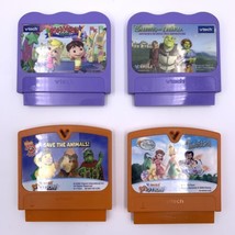 Vtech VSmile Game Cartridges Lot of 4 Shrek / Alphabet / Tinkerbell / Wo... - $14.20