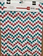 Printed Fabric Kitchen Apron w/Pocket (24&quot;x32&quot;) Cotton, ZIGZAGS OF HEART... - $12.86