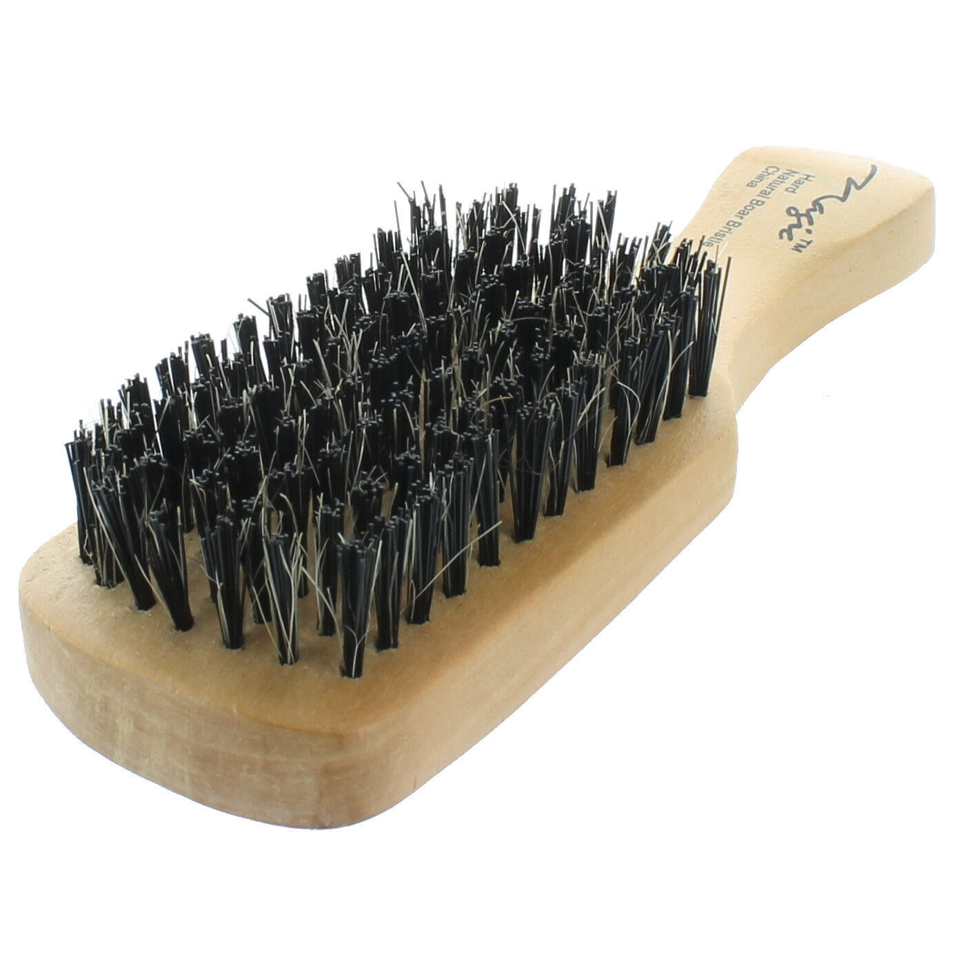 Hard Reinforced Boar Bristles Club Brush Wooden Handle Model No. 7722