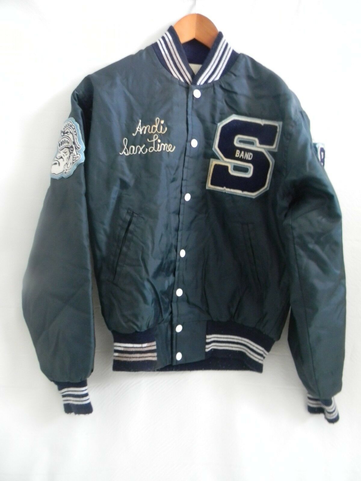 1988 Stevenson HS (Livonia MI) Marching Band Nylon Letterman Jacket 