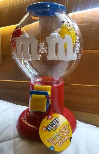 1 M&M MM Candy Dispenser Gumball Machine Classic Logo Original Mars M&M ...